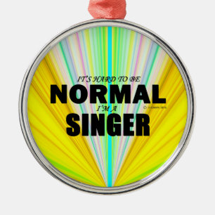 Normal Singer Ornament Aus Metall