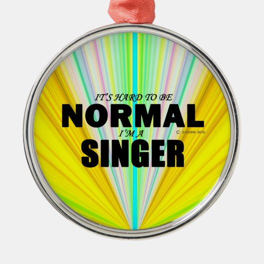 Normal Singer Ornament Aus Metall (Vorne)