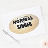 Normal Singer Oval Sticker (Umschlag)