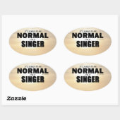 Normal Singer Oval Sticker (Blatt)
