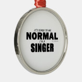 Normal Singer Silbernes Ornament (Rechts)