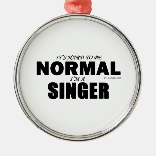 Normal Singer Silbernes Ornament (Vorne)