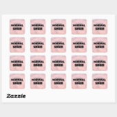 Normal Singer Square Sticker (Blatt)