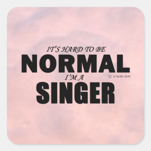 Normal Singer Square Sticker