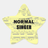 Normal Singer Star Sticker (Vorderseite)