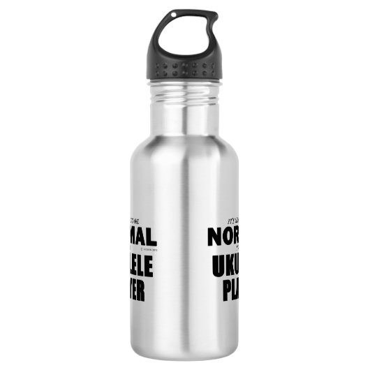 Normal Ukulele Player Edelstahlflasche (Vorderseite)