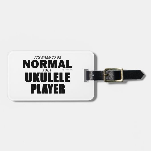 Normal Ukulele Player Gepäckanhänger (Vorderseite horizontal)