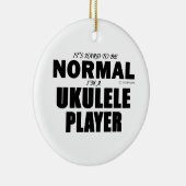 Normal Ukulele Player Keramikornament (Rechts)