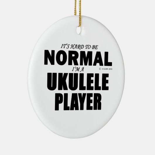 Normal Ukulele Player Keramikornament (Rechts)