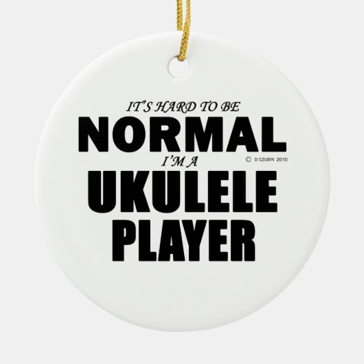 Normal Ukulele Player Keramikornament (Vorne)