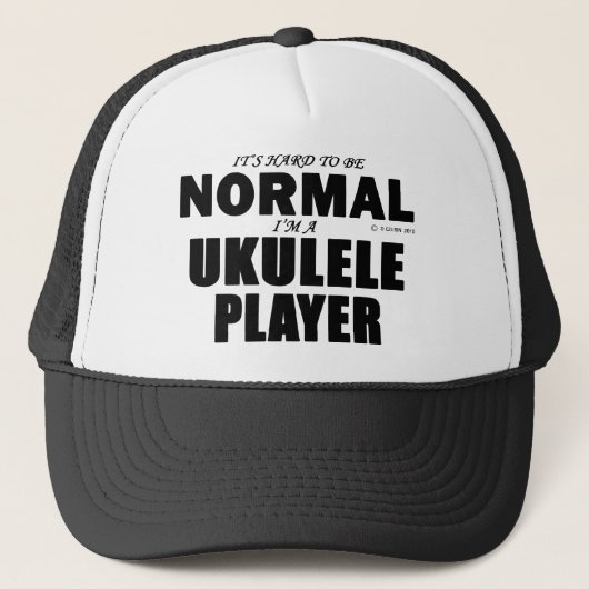 Normal Ukulele Player Truckerkappe (Vorderseite)