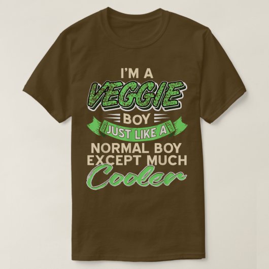 Normal Veggie Boy Vegan vegetarische gesunde Gesch T-Shirt (Design vorne)