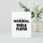 Normal Viola Player Postkarte (Stehend Vorderseite)