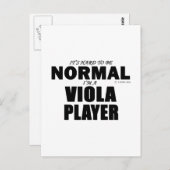 Normal Viola Player Postkarte (Vorne/Hinten)