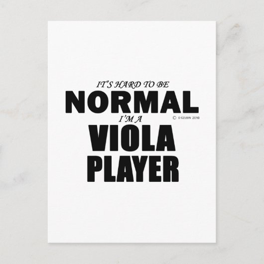 Normal Viola Player Postkarte (Vorderseite)
