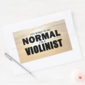 Normal-Violinist-Rechtecksticker Rechteckiger Aufkleber (Umschlag)