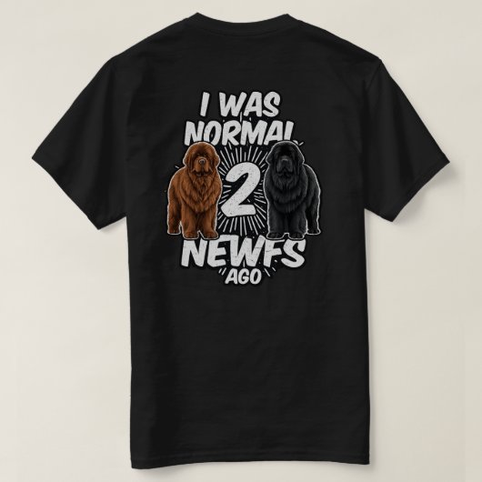 Normal war überbewertet zweifach T-Shirt (Design Rückseite)