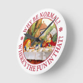Normal? Where's the Fun in That? Runde Wanduhr (Winkel)