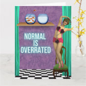 Normal wird Funky & Fun Big überbewertet Karte (Gelbe Blume)