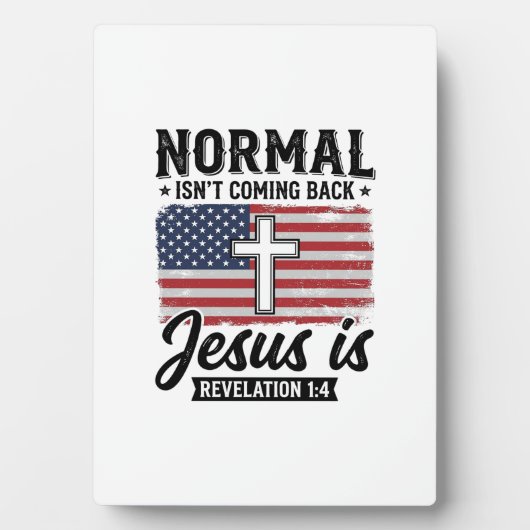 Normal Wird Nicht Zurückkommen Jesus Offenbarung S Fotoplatte (Vorderseite)