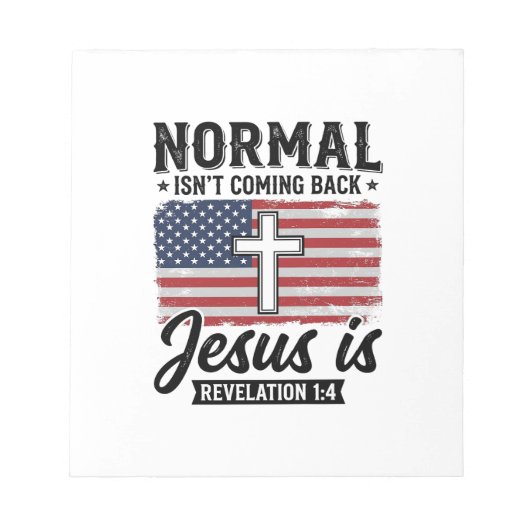 Normal Wird Nicht Zurückkommen Jesus Offenbarung S Notizblock (Vorderseite)