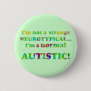 Normale autistische Knöpfe Button