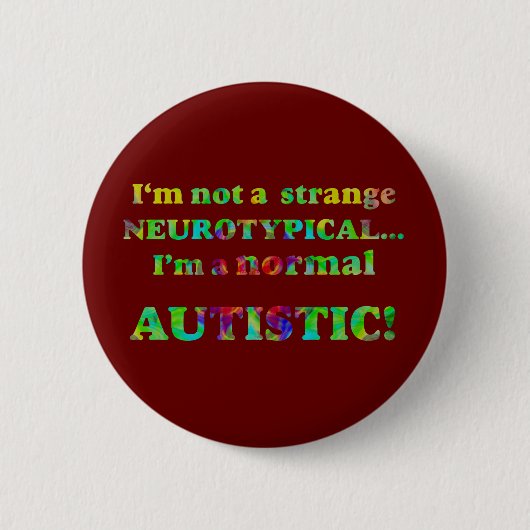 Normale autistische Knöpfe Button (Vorderseite)