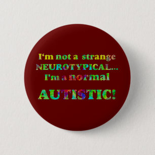 Normale autistische Knöpfe Button