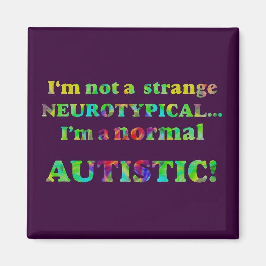 Normale Autistische Magnete Magnet (Vorne)