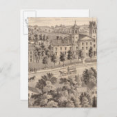 Normale Gebäude der Nordischen Schule in Indiana Postkarte (Vorne/Hinten)