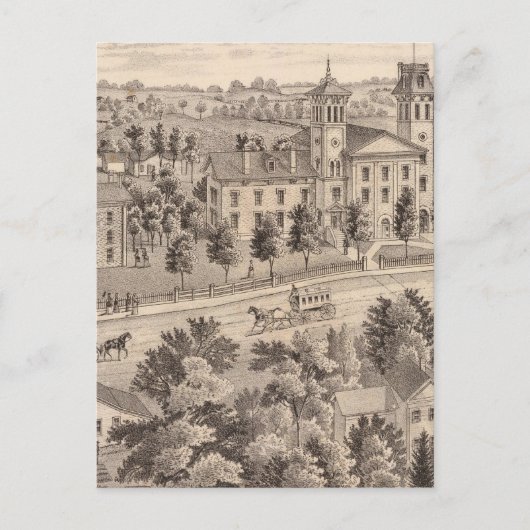 Normale Gebäude der Nordischen Schule in Indiana Postkarte (Vorderseite)