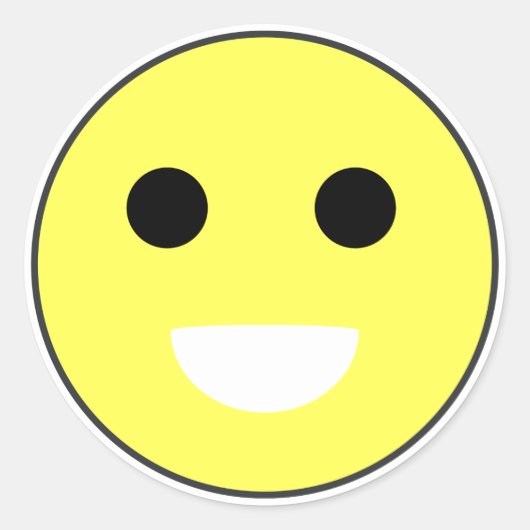 Normale Gesichtseffekte Runder Aufkleber (Vorderseite)