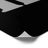 Normale Grußkarten sind immer zu klein? Gewichtheb Poster (Ecke)