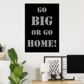 Normale Grußkarten sind immer zu klein? Gewichtheb Poster (Heimbüro)