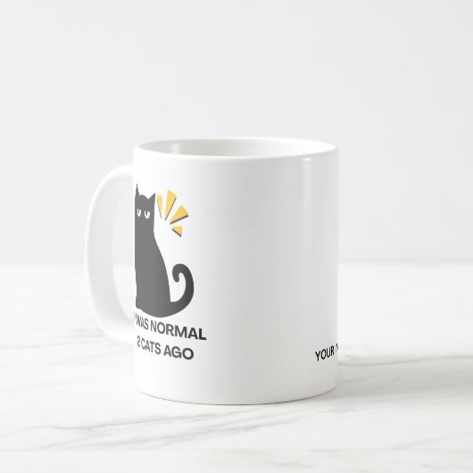 Normale Katze  Kaffeetasse (Vorderseite Links)