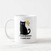 Normale Katze  Kaffeetasse (Links)