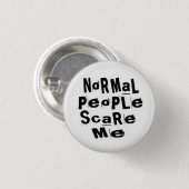 Normale Leute erschrecken mich Button (Vorne & Hinten)