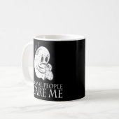 Normale Leute kümmern mich antisozialen Nerd Geek  Kaffeetasse (Vorderseite Links)