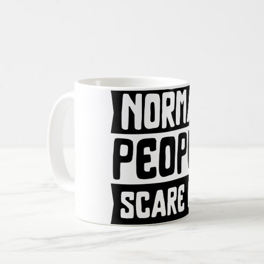 Normale Leute kümmern sich um Kaffee-Tasse Kaffeetasse (Vorderseite Links)