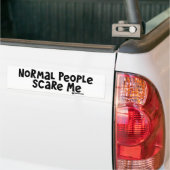 Normale Leute kümmern sich um mich Autoaufkleber (Auf Lkw)