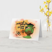 'Normale Leute kümmern sich um mich' Humurer Frank Karte (Gelbe Blume)