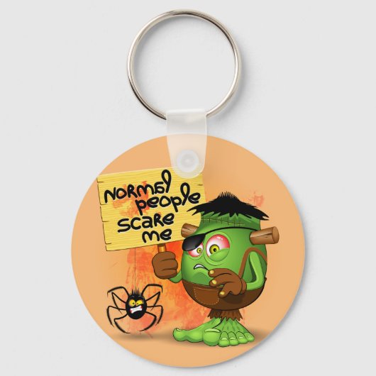 'Normale Leute kümmern sich um mich' Humurer Frank Schlüsselanhänger (Vorderseite)