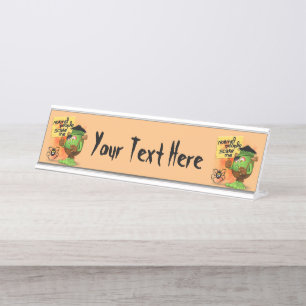 'Normale Leute kümmern sich um mich' Humurer Frank Schreibtischnamensplakette