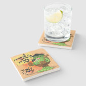 'Normale Leute kümmern sich um mich' Humurer Frank Steinuntersetzer (Seitenansicht)