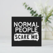 Normale Leute kümmern sich um mich Karte (Stehend Vorderseite)