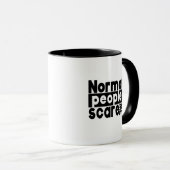 Normale Leute kümmern sich um mich - lustiges Zita Tasse (VorderseiteRechts)