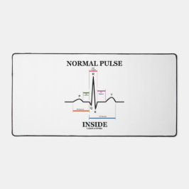 Normale Pulse im Herzrhythmus Elektrokardiogramm Schreibtischunterlage