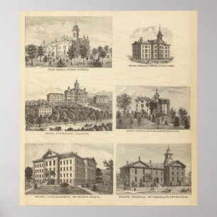 Normale Schulen des Staat und Staats-Universität Poster