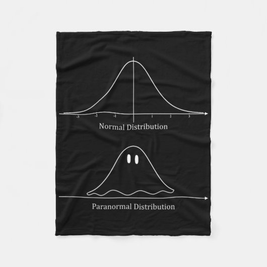 Normale Verteilung Halloween Kostümspass Fleecedecke (Vorderseite)