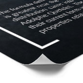 Normale Verteilung - Mathematik-Poster Poster (Ecke)